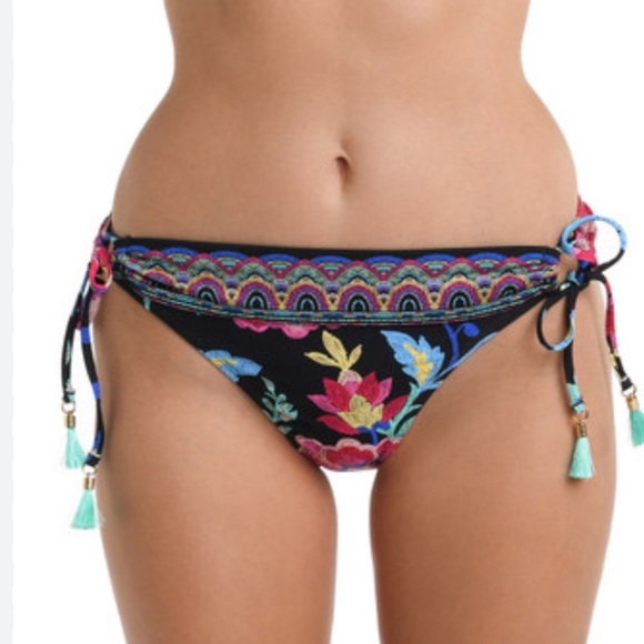La Blanca Women's Side Tie Hipster Bikini Bottom NWT Size 6/Medium - Picture 4 of 6